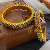 Kada Kundan Bangle-3 Layer Unicorn-G3670